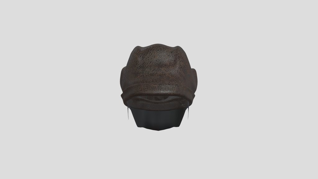Leather Hat Beanie With Hairline Scalp