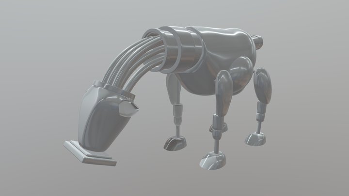 Cow recycling robot - Compulsory 2, WIP 3D Model