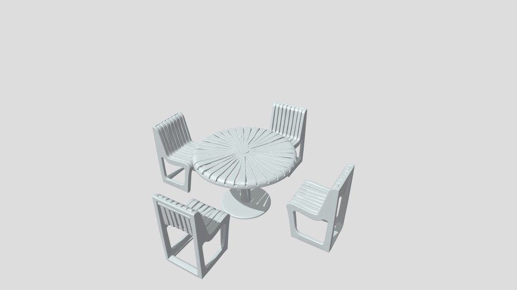 Outdoor patio table and chairs