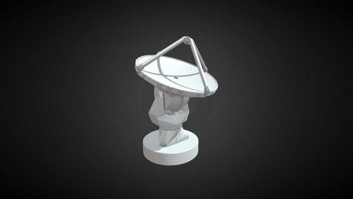 Antena Observatorio ALMA 3D Model