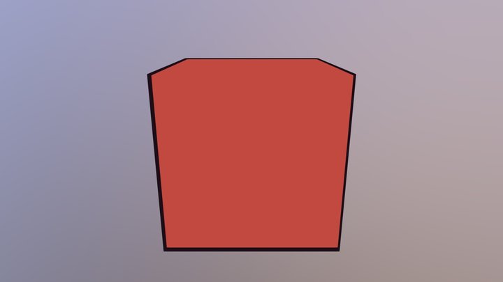 Cubo Con Lineart Para Sketchfab 3D Model