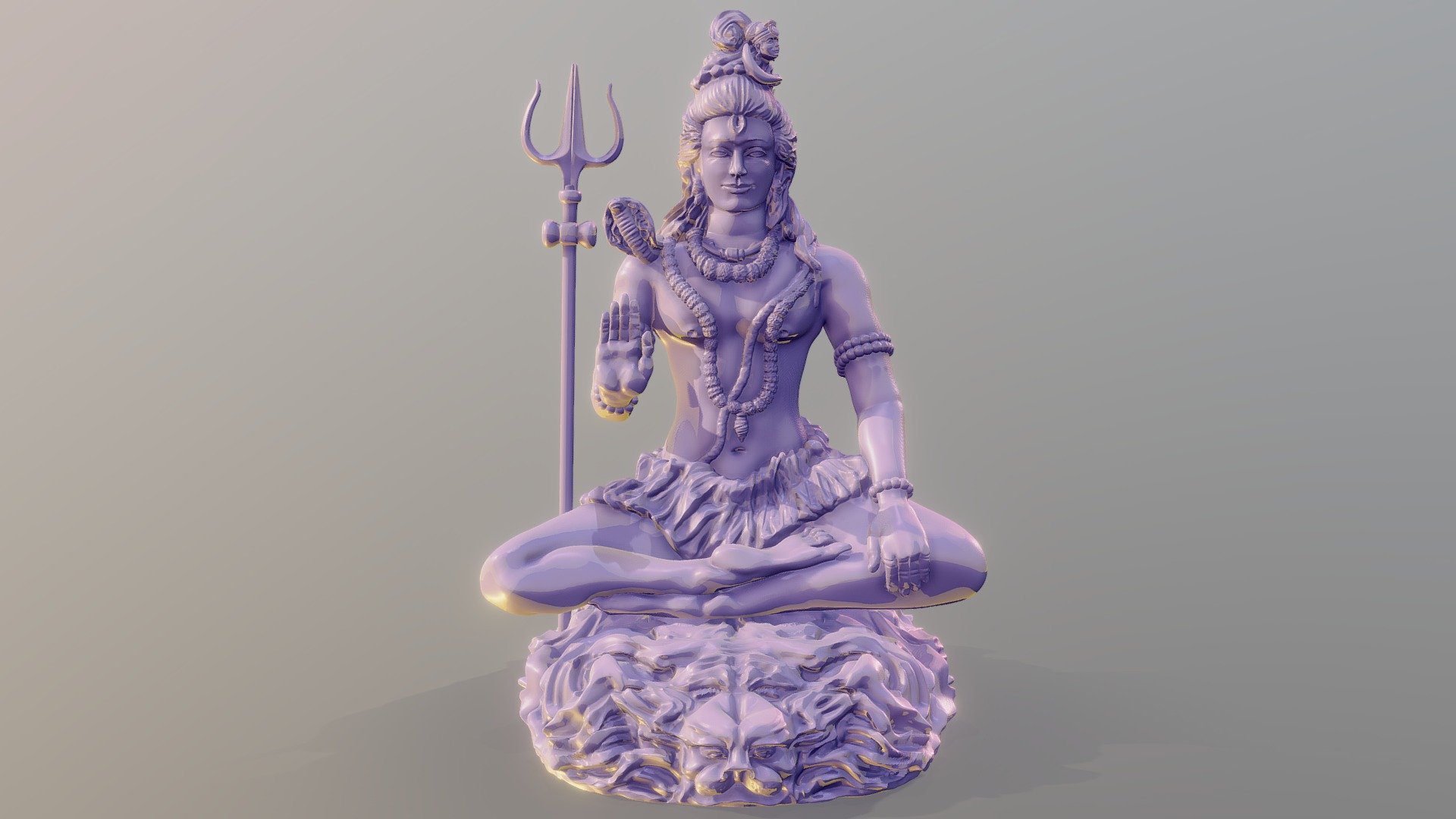 Shiva Buy Royalty Free 3d Model By Tushar Cg97 [99171aa] Sketchfab