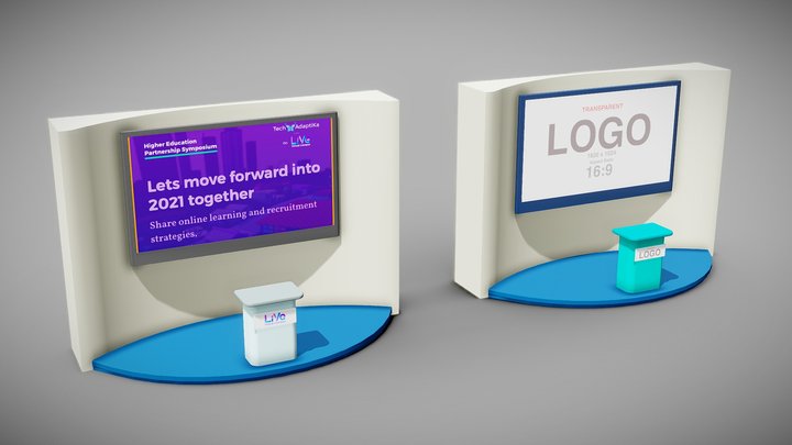 Tech-Adaptika -Small Booth02 Sample 3D Model