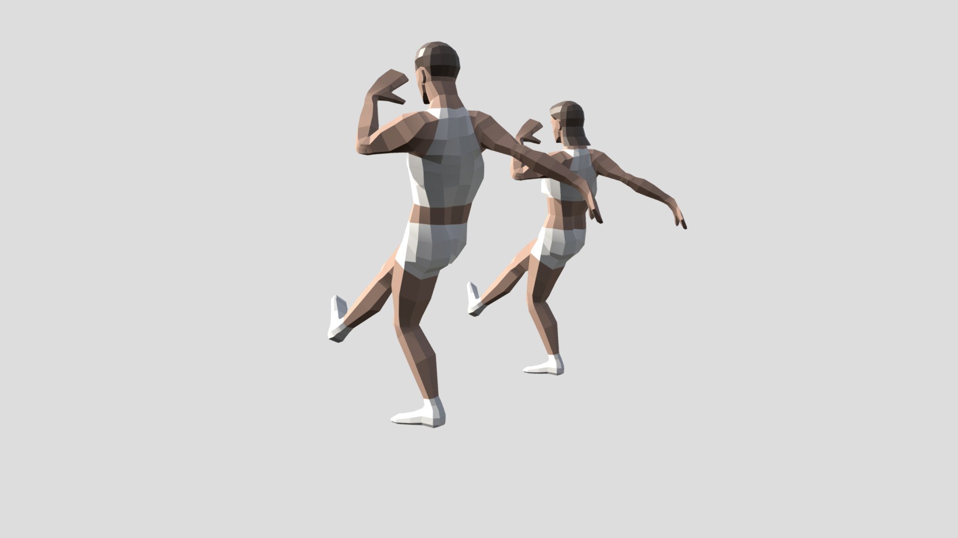 Animated low poly human base . - Download Free 3D model by indigoat ...