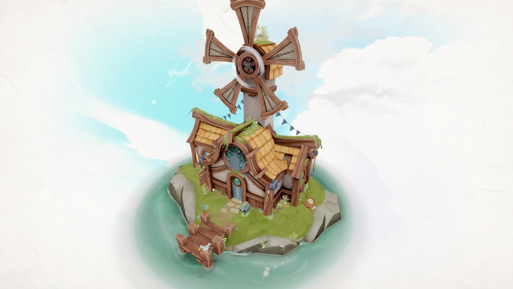 Windmill – Handpainted 3D Environment