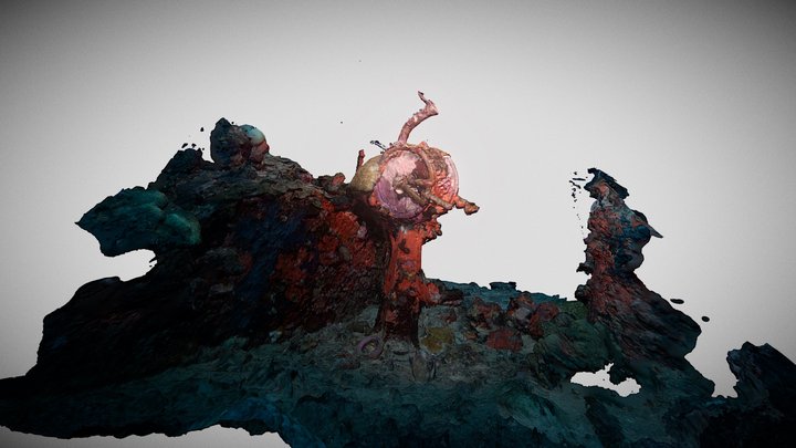 3D spidge - Shikoku Maru, Truk Laggon 3D Model