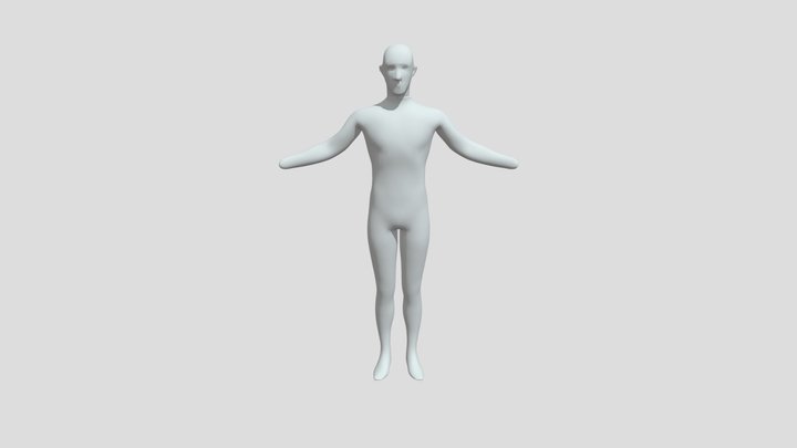 corpo sem detalhes base roupa 3D Model