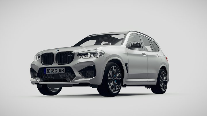 BMW X3M Competition 2020 3D Model