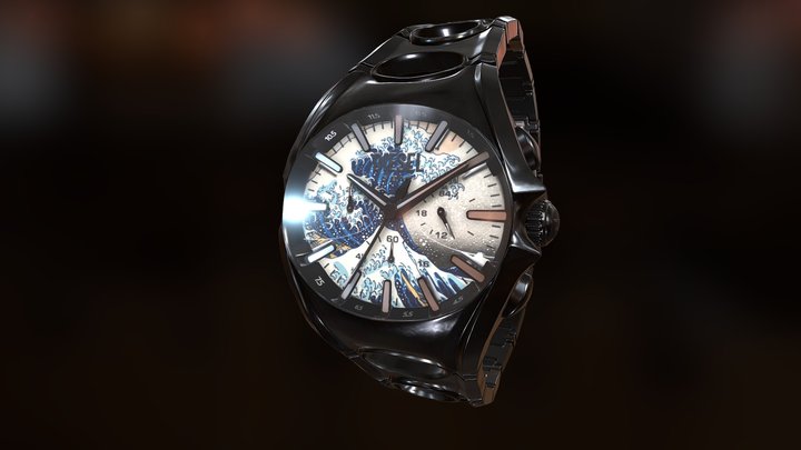 RELOJ DISEL KANAGAWA – Free 3D Model STL