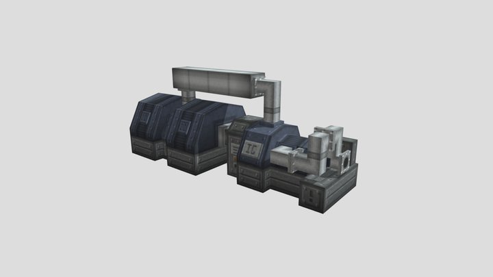 Steam Turbine "Grosser Elefant" 3D Model