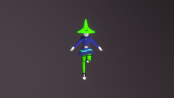 Brujita low poly 3D Model