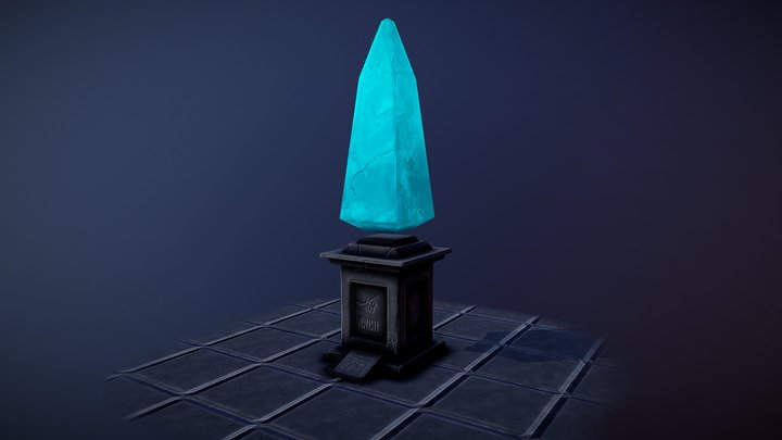 Stylized Lich Tombstone, by GeorgyK. 3D Model