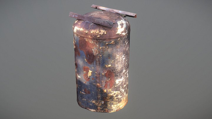 Old rusty steel barrel – Modelo 3D gratuito STL