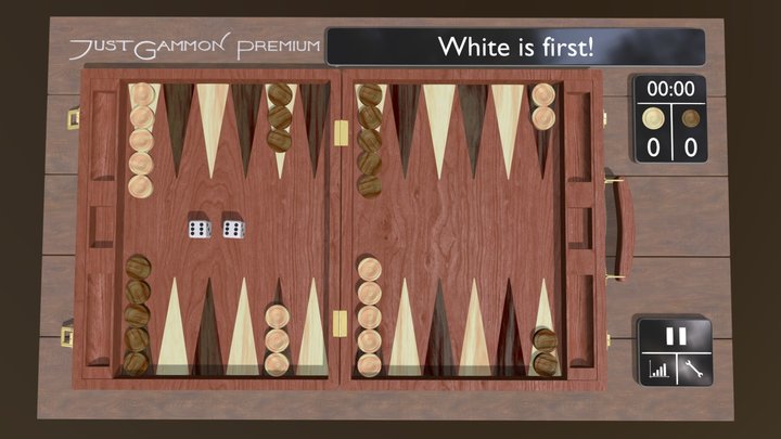 JustGammon - Backgammon Game for Android 3D Model