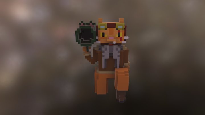 Deathclaw with a Catzooka 3D Model