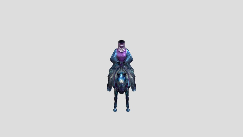 Neon Equestrian at the Beach