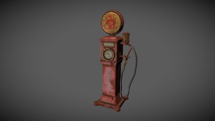 1929 Bowser Gas Pump 3D Model