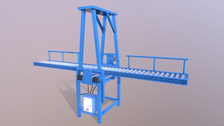 Industrial Gas Cylinder Machine 3D Model