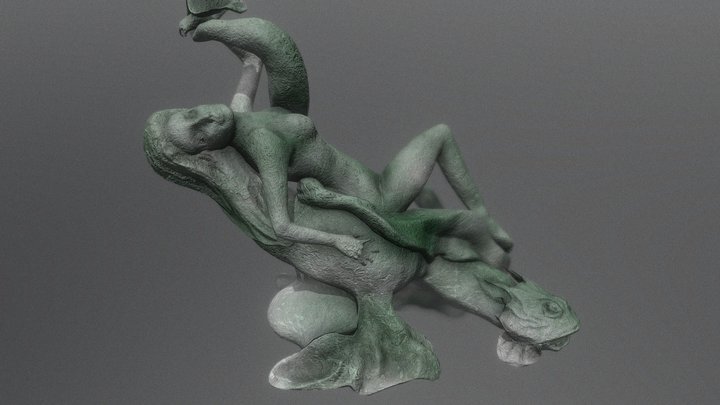 Fish statue 3D Model