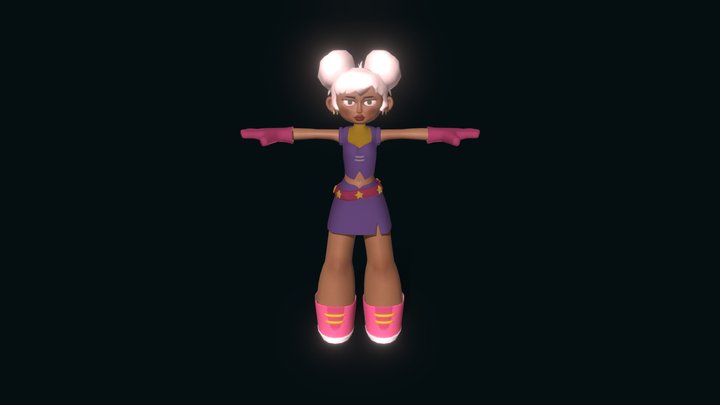 Space Babe 3D Model