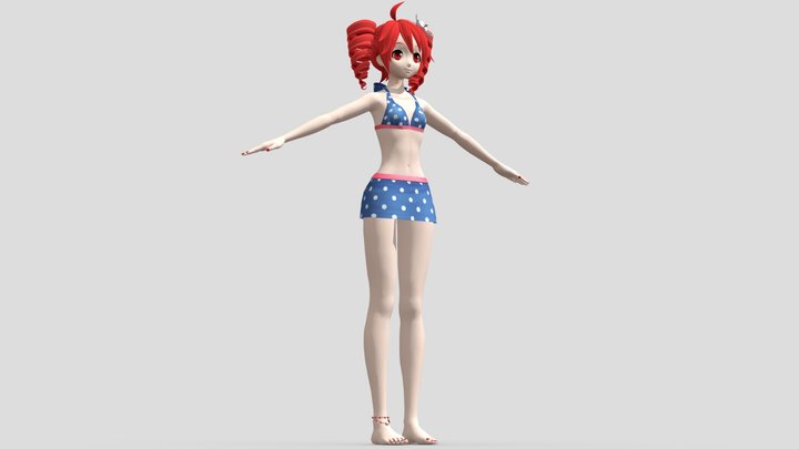 Kasane Teto (traje De Baño) – Free 3D Model STL