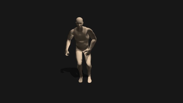 Silly Run animation 3D Model
