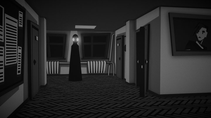Village school 3D Model