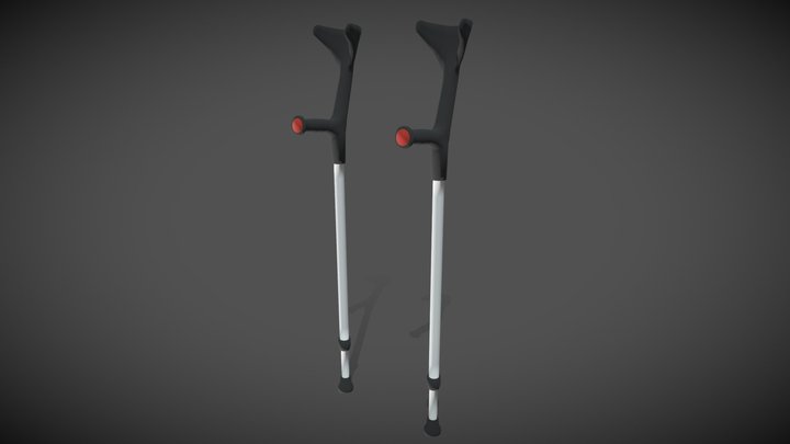 Forearm Crutches 3D Model