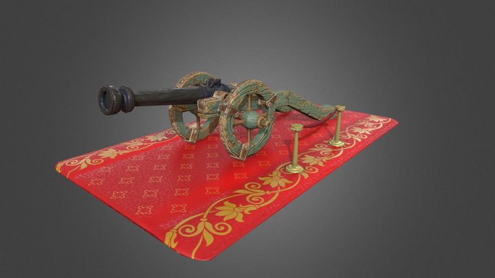 [Student Work] Stylized Cannon 3D Model