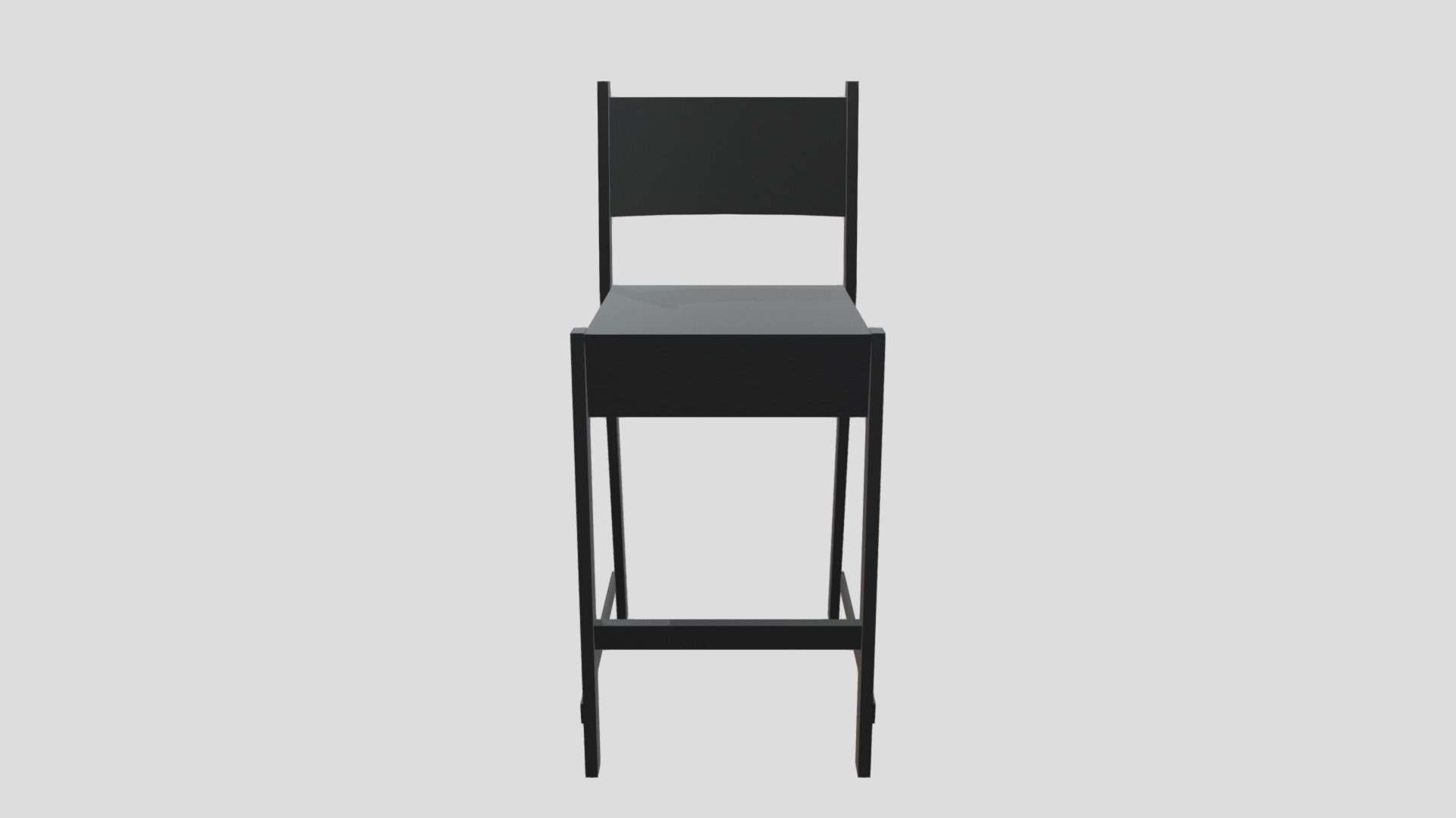 IKEA Bar Chair - Black-Brown