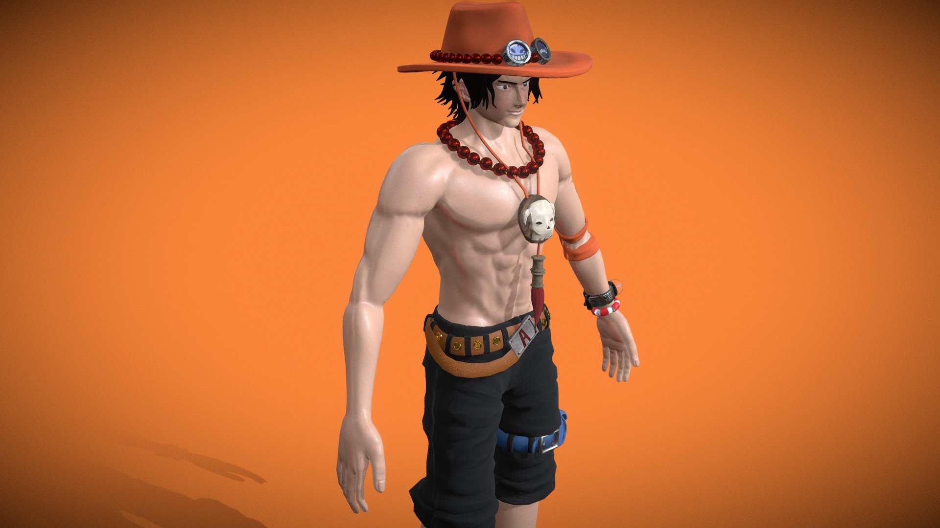 Portgas D. Ace 3D Hat!  Unity / Blender Ready : r/VRchat