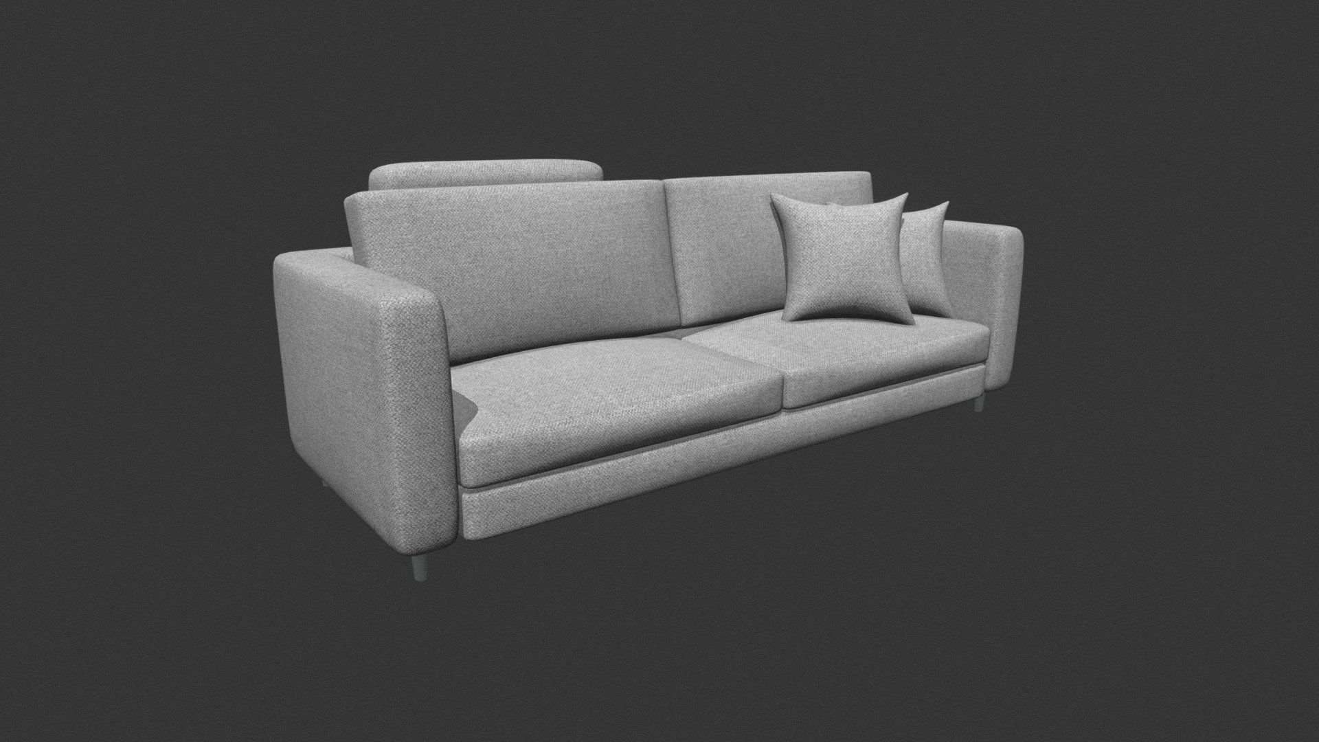 Anniston 3 Seater Sofa Dark Grey - 3D model by Furniture (@hung.t33 ...