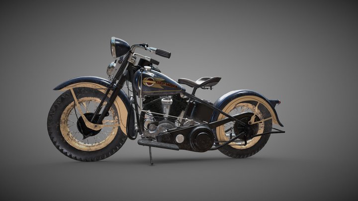 Harley Davidson Motorcycle "EL OHV V-TWIN"