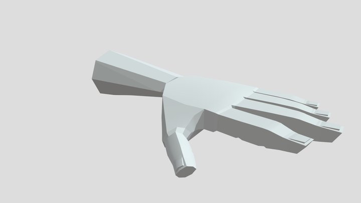 low poly hand model 3D Model