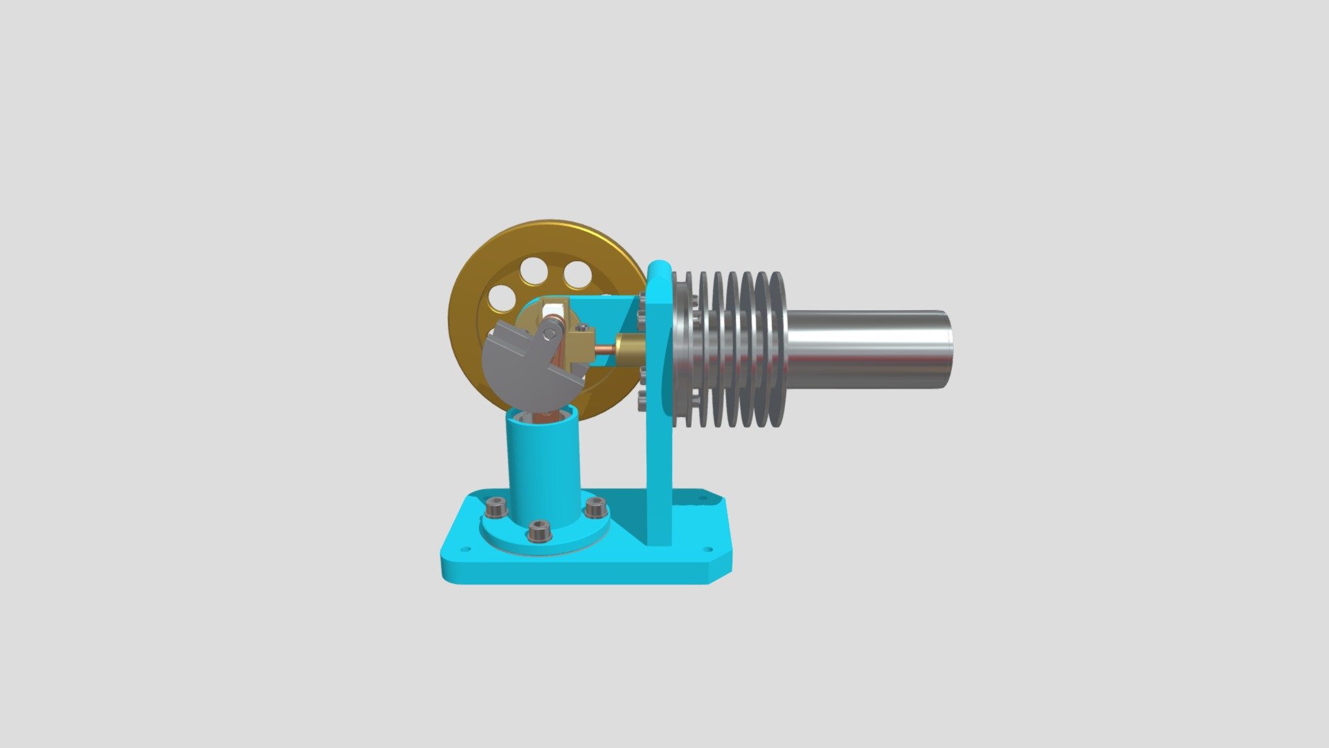 Stirling engine - Download Free 3D model by David Bárta (@exusCZ) [9925bf8]