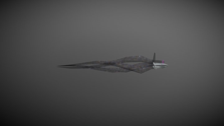 Low-Poly Space Monster 3D Model