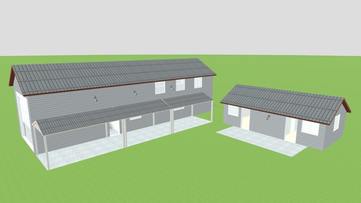 Boat House Cabin 3 3D Model