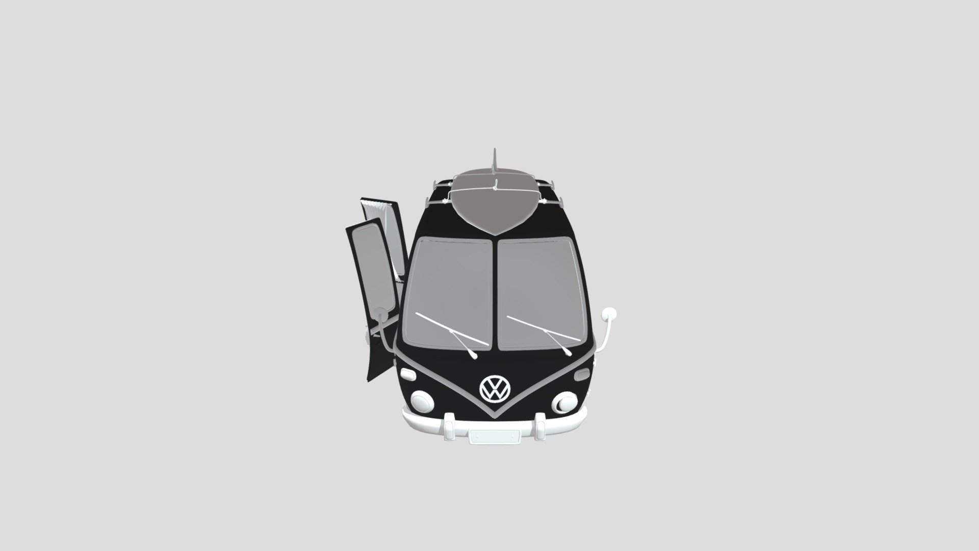 Volkswagen-Kombi 3D Model