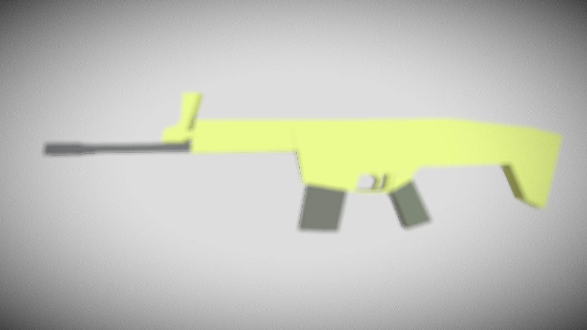 Low poly weapon || Low poly FN SCAR 17