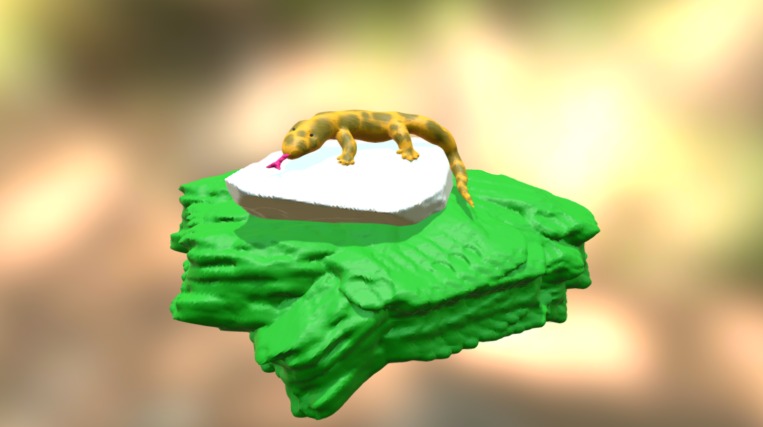 Leopard Gecko - 3D model by Tabaritt (@Tabarrit) [9926dea] - Sketchfab