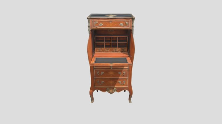 Antique French Secret 3D Model