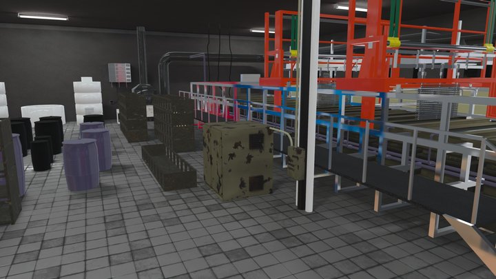 Virtual Factory 3D Model