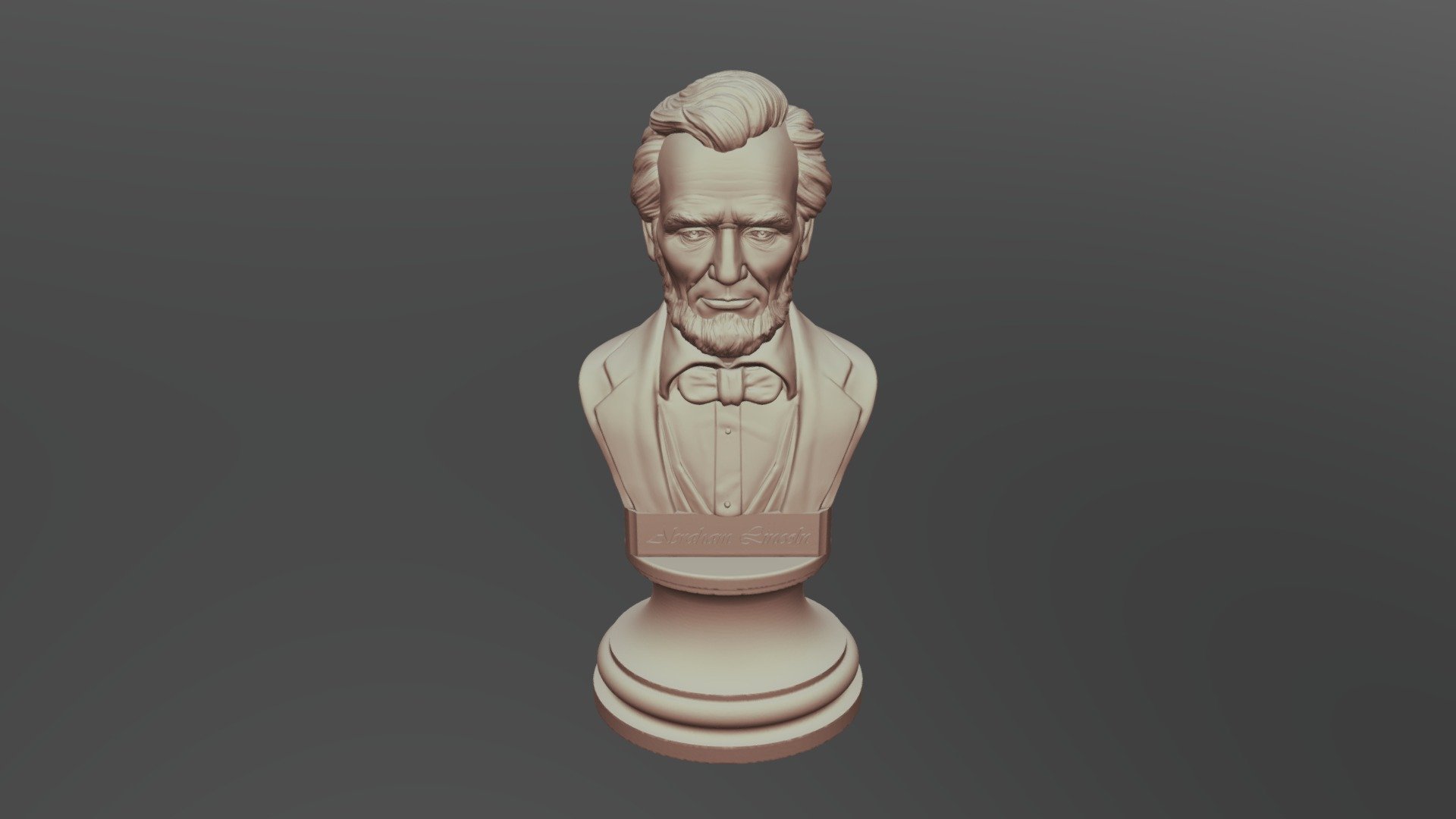 Abraham Lincoln 3D sculpture 3D print model - Buy Royalty Free 3D model ...