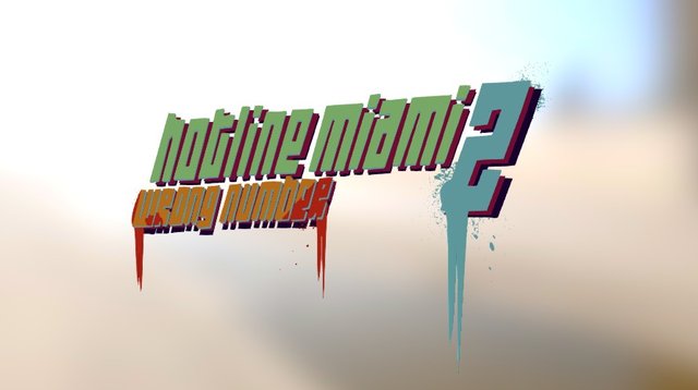 Hotline Miami 2 : Wrong Number Game logo [Text] 3D Model