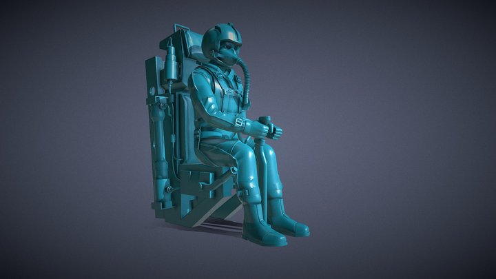 PILOTO & ASIENTO / Seat and Pilot 3D Model