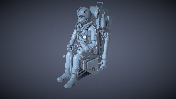 PILOTO & ASIENTO / Seat and Pilot 3D Model