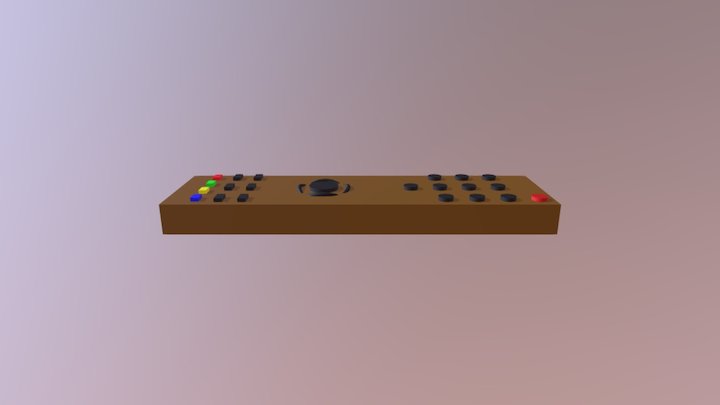 TV Remote 3D Model