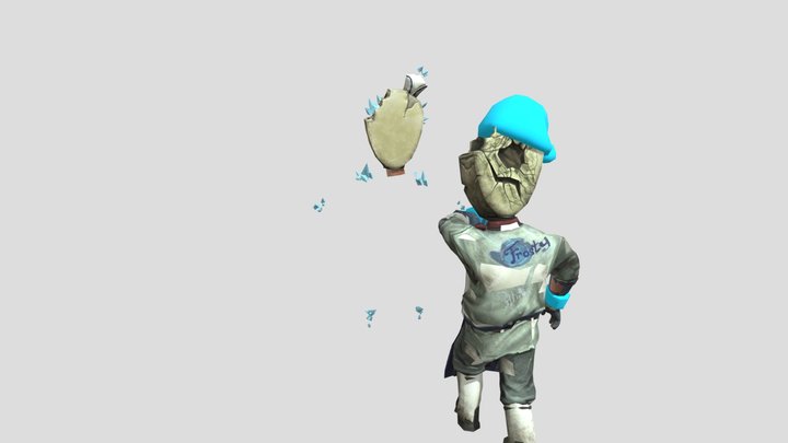 Ice Scream 8 Rod Break Door Animation 3D Model