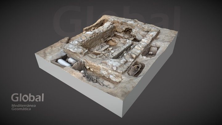 MAUSOLEO FUNERARIO. ÉPOCA ROMANA 3D Model
