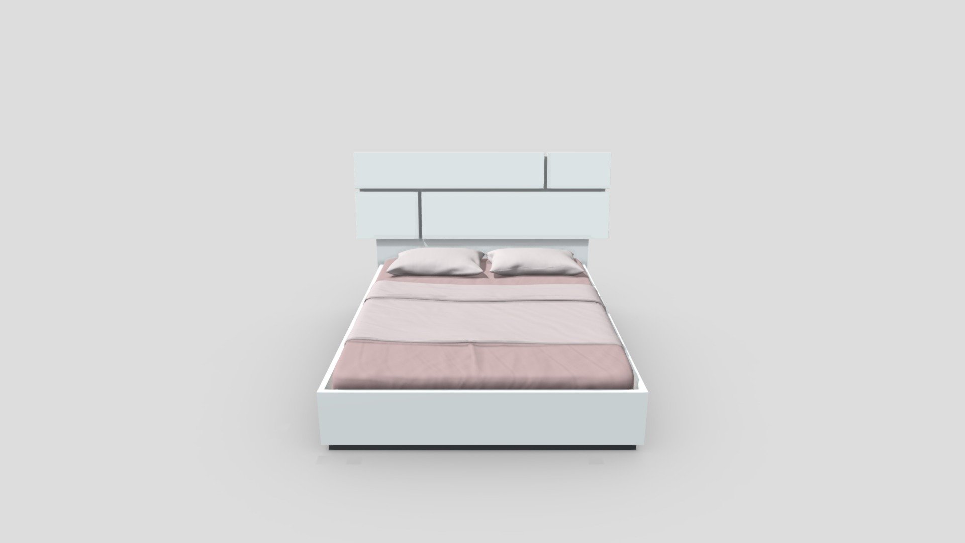 Bella Vita Queen Bed — Sketchfab embed 3D viewer
